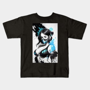 Ink Style Hot Lady Kids T-Shirt